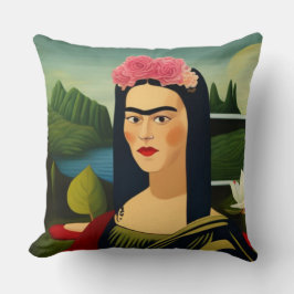 Almofada Frida Kahlo como Travesseiro decorativo de Mona Li