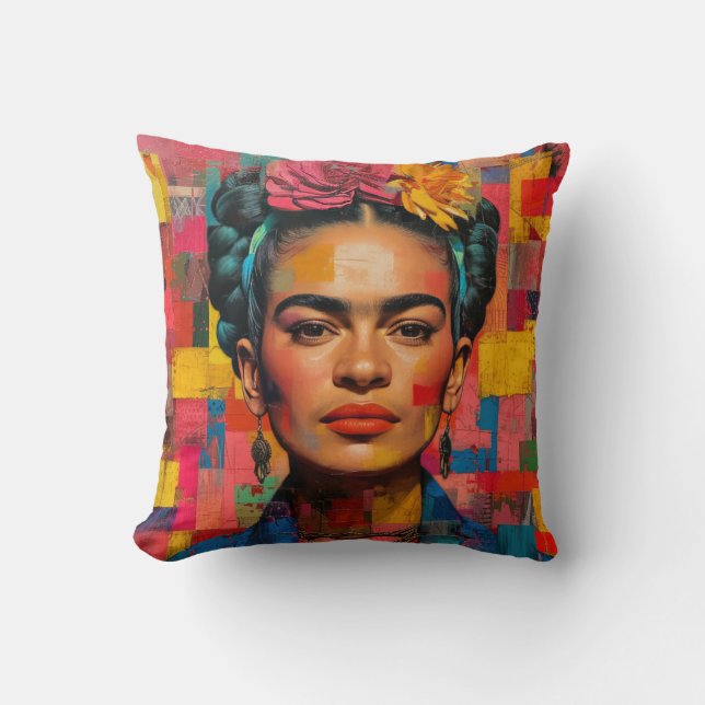 Almofada Frida Kahlo Pillow, Cushion, Frida Decor (Frente)