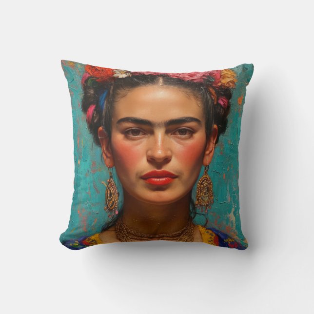 Almofada Frida Kahlo Pillow, Cushion, Frida Decor (Frente)
