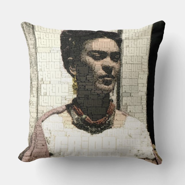 Almofada Frida Kahlo Textile Portrait (Frente)