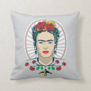 Almofada Frida Kahlo   Vintage Floral