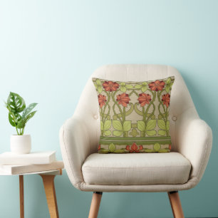 Almofada Frieze Border Art Nouveau Floral