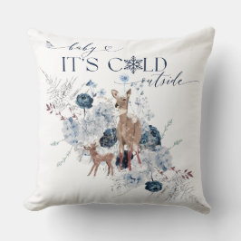 Almofada Frio bebê fora do Chá de fraldas de veado floral d