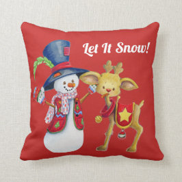 Almofada Frosty O Boneco de Neve de Inverno