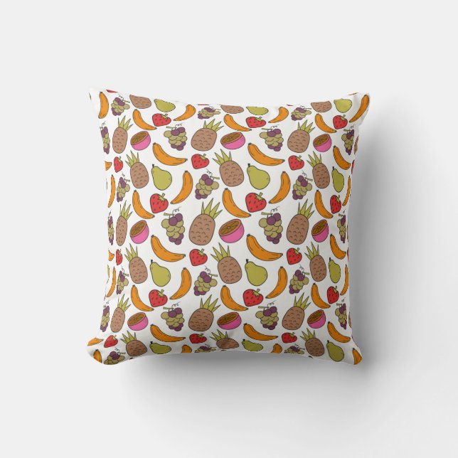 Almofada Fruit seamless pattern | Fruit surface pattern 33 (Frente)