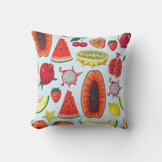 Almofada Fruta Exótica: Trendy Impressão Invisível.