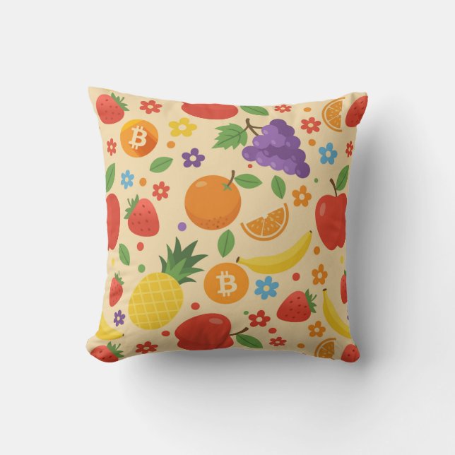 Almofada Frutas Bitcoin (Frente)