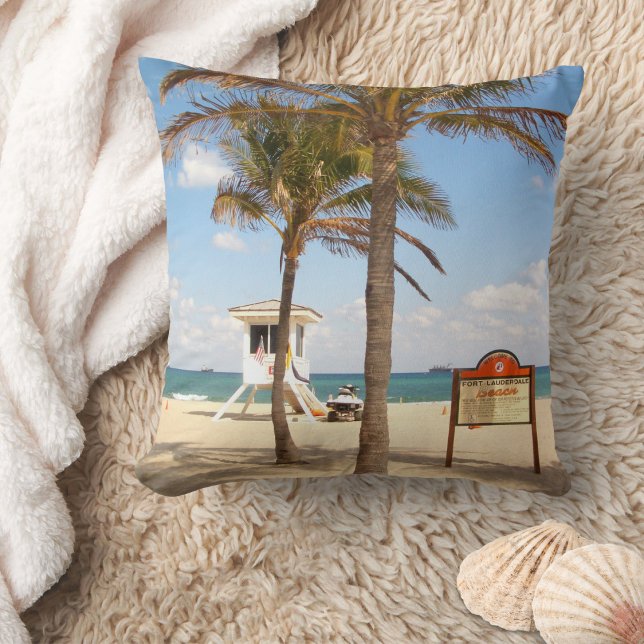 Almofada Ft Lauderdale Florida Beach - Lifeguard (Criador carregado)