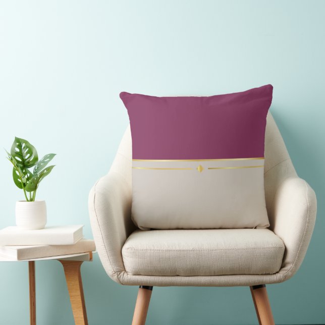 Almofada Fuchsia e Taupe Haven (Cadeira)