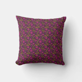 Almofada Fuchsia | Margaridas Dançantes em Aquarela