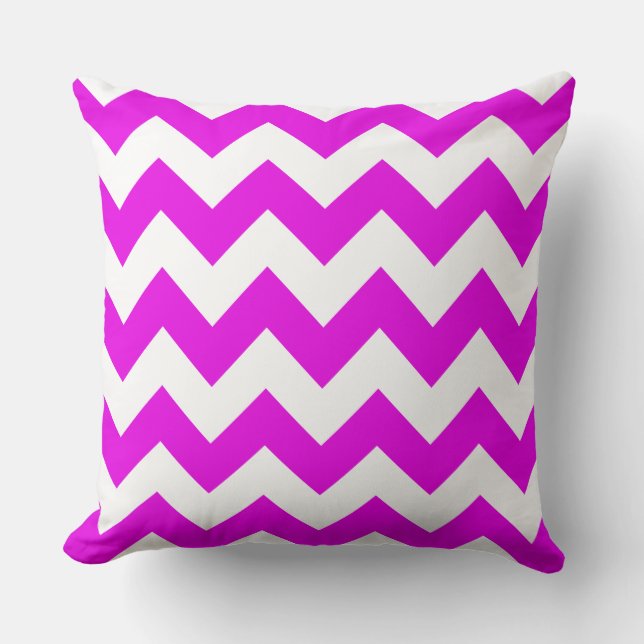 Almofada Fuchsia Zig Zag Travesseiro Strike (Frente)