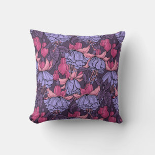 Almofada Fúcsia em rosa e violeta