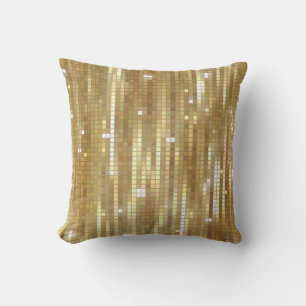 Almofada Fundo abstrato de ouro brilhante com vidros