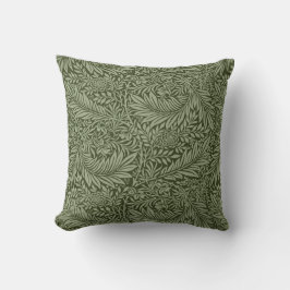 Almofada Fundo Abstrato Floral Vintage Folhas Verdes