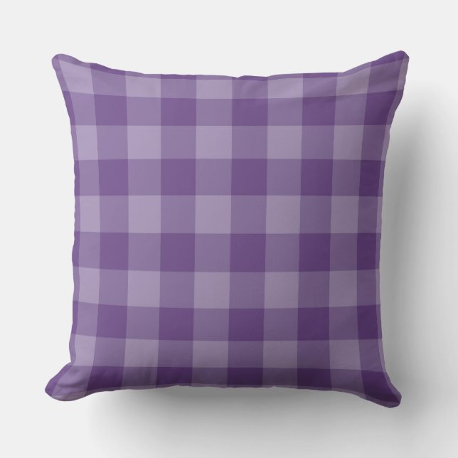 Almofada Fundo checkered violeta (Frente)