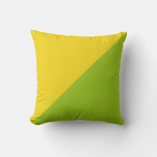 Almofada Fundo comum amarelo e verde (Frente)