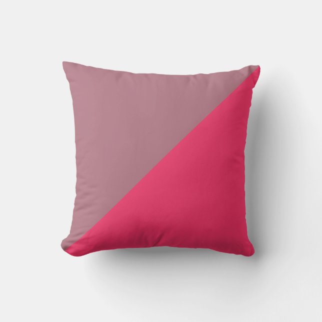 Almofada Fundo comum roxo e rosa quente (Frente)