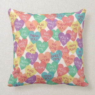 Almofada Fundo da forma do amor