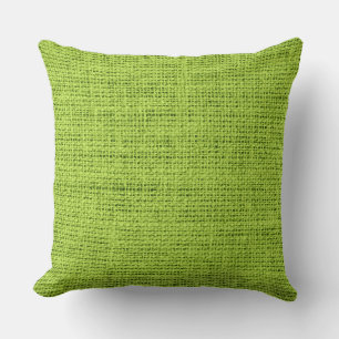 Almofada Fundo da roupa de burlap verde de Android