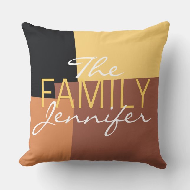 Almofada Fundo de Cor Moderna Elegante #6 (Frente)