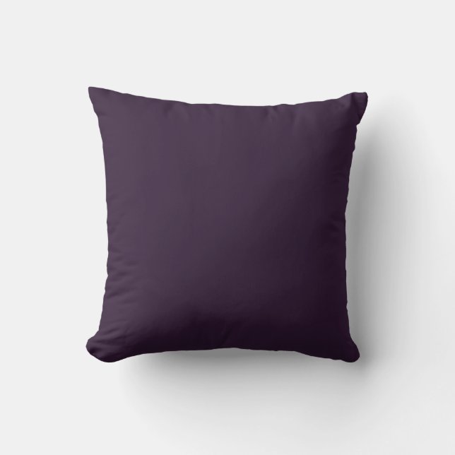 Almofada Fundo de Cor Sólida Roxo Escuro (Frente)