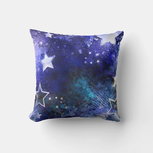 Almofada Fundo de Espaço com Estrelas (Frente)