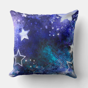 Almofada Fundo de Espaço com Estrelas