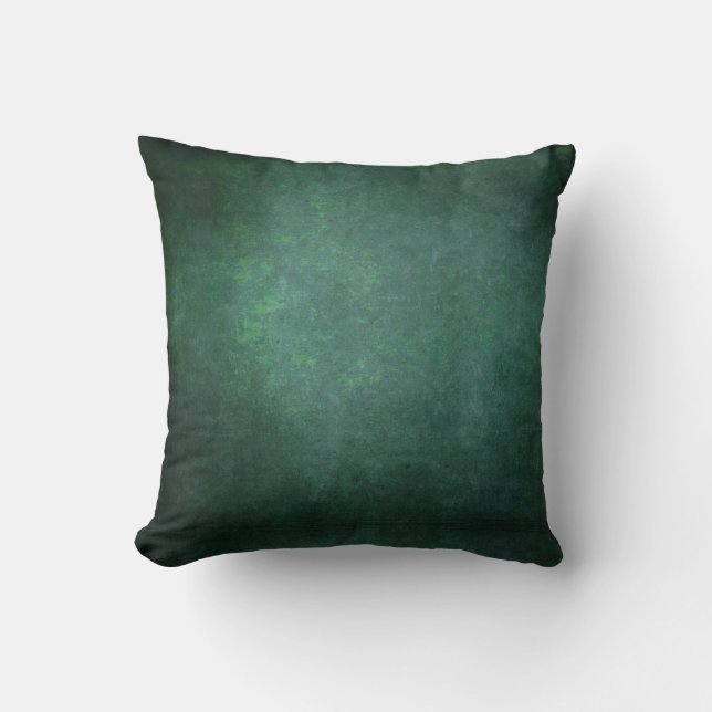 Almofada Fundo do Grunge Sombra Escuro - Verde Teal (Frente)