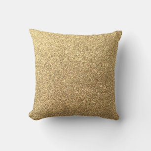 Almofada Fundo Dourado do teste padrão da faísca do brilh