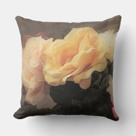 Almofada fundo floral do vintage da arte em cores pastel