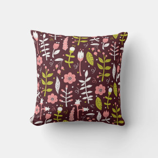 Almofada Fundo Floral Invisível. padrão de vintage em Doo