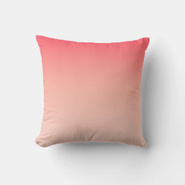 Almofada Fundo gradiente rosa e pêssego