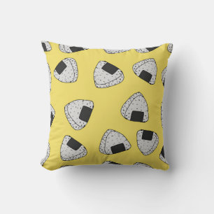 Almofada Fundo Onigiri (bola de arroz japonesa). Sem costur