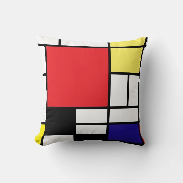 Almofada Fundo PixDezines Mondrian Arts 2/diy (Frente)