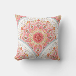 Almofada Fundo sem costura com ornamento redondo. Orienta