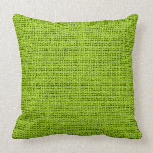 Almofada Fundo verde-maçã de linho de serapilheira