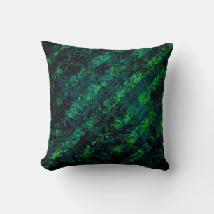 Almofada Fundo verde-preto-azul com borrão, verde, com borr