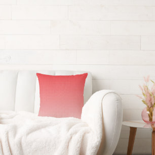 Almofada fundo vermelho e branco com quadrados pequenos