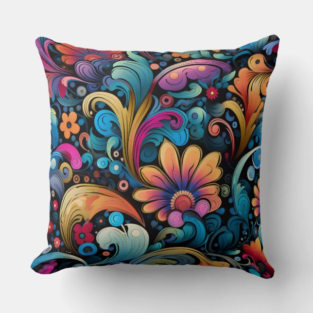 Almofada Funkadelic Floral Botânica (Frente)