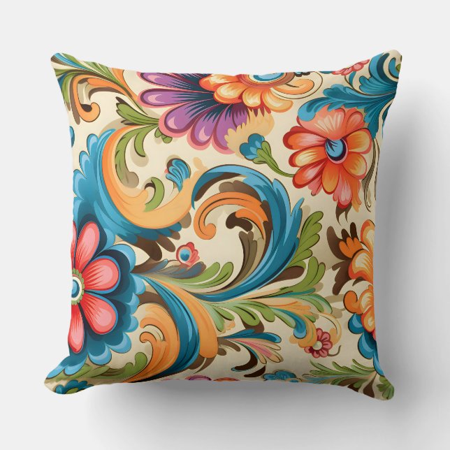 Almofada Funkadelic Floral Botânica (Frente)