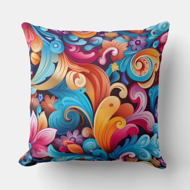 Almofada Funkadelic Floral Botânica (Frente)