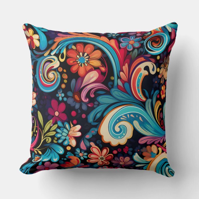 Almofada Funkadelic Floral Botânica (Frente)