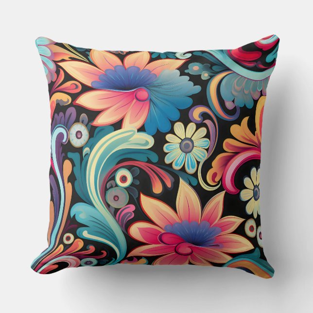 Almofada Funkadelic Floral Botânica (Frente)