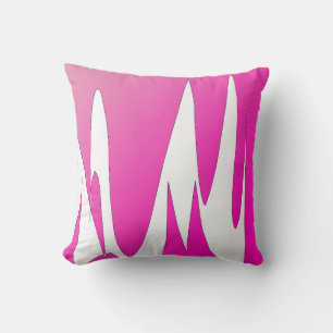 Almofada Funky Abstrato Art Coral White