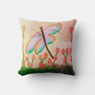 Almofada Funky Abstrato Dragonfly Art