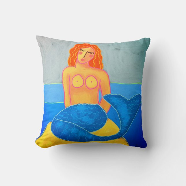 Almofada Funky Abstrato Mermaid (Frente)