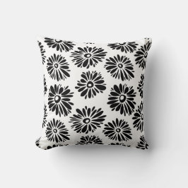 Almofada Funky Black e white floral