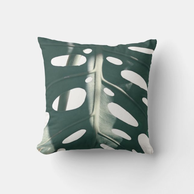 Almofada Funky Pale Green Swiss Cheese Plant (Frente)