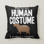 Almofada Funny Capybara Lover Cute Animal<br><div class="desc">Faz uma ideia de novidade excelente para amantes de capybara. Perfeito para aqueles que gostam de impressões animais bonitas e engraçadas.</div>