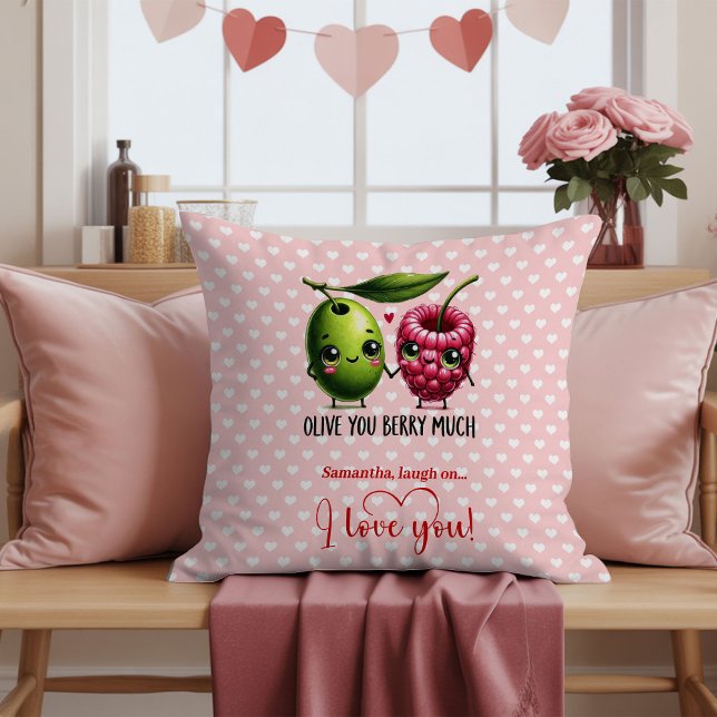 Almofada Funny Cartoon Food Valentine Pillow Personalized (Funny Cartoon Food Valentine Pillow Personalized)